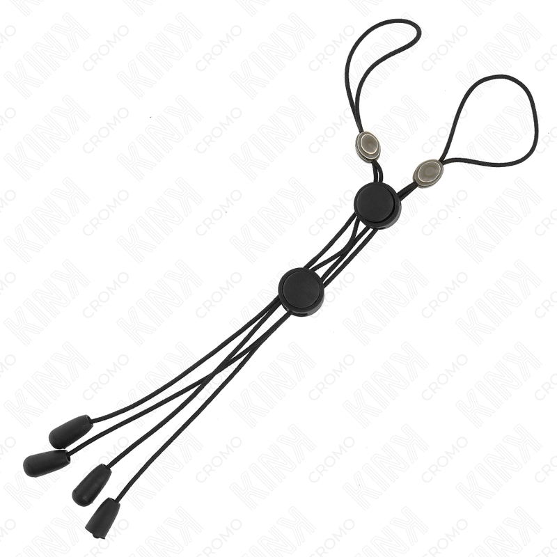 Imagen del artículo erótico KINK - PINZAS PARA PEZONES DETALLE NEGRO CON ELÁSTICO NEGRO de KINK NIPPLE GRIP en la sección BDSM & BONDAGE |Artículos BDSM|Pinzas Pezones BDSM de Millenial Sexshop.