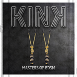 KINK - PINZAS PARA PEZONES DORADA FINA CON TRIPLE BOLA DE VIDRIO NEGRO 7 CM - Imagen 5