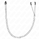 Imagen del artículo erótico KINK - PINZAS PARA PEZONES FINA CON CADENA GRUESA 30 CM de KINK NIPPLE GRIP en la sección BDSM & BONDAGE |Artículos BDSM|Pinzas Pezones BDSM de Millenial Sexshop.