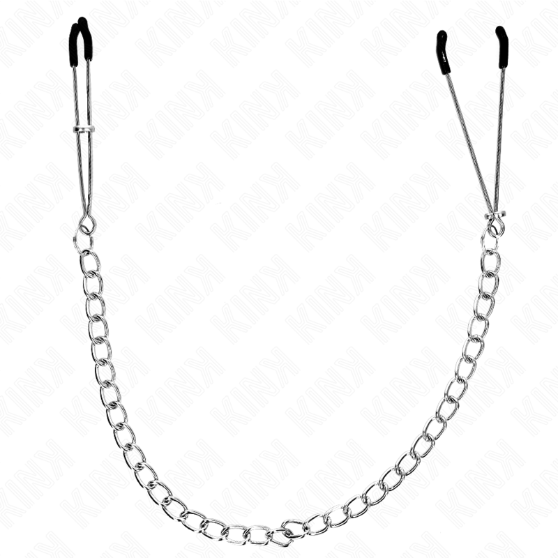 Imagen del artículo erótico KINK - PINZAS PARA PEZONES FINA CON CADENA GRUESA 30 CM de KINK NIPPLE GRIP en la sección BDSM & BONDAGE |Artículos BDSM|Pinzas Pezones BDSM de Millenial Sexshop.