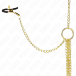 KINK - PINZAS PARA PEZONES Y CLÍTORIS 4 ENGANCHES AJUSTABLE DORADO - Imagen 4