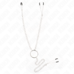 Imagen del artículo erótico KINK - PINZAS PARA PEZONES Y CLÍTORIS CON CADENA 30 CM MODELO 1 de KINK NIPPLE GRIP en la sección BDSM & BONDAGE |Artículos BDSM|Pinzas Pezones BDSM de Millenial Sexshop.