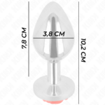 KINK - PLUG ANAL ROSA ROJA TALLA L - Imagen 4