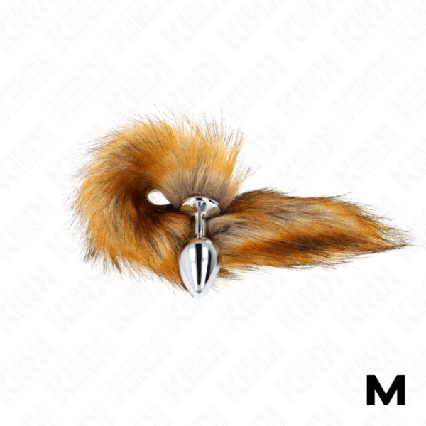 Imagen del artículo erótico KINK - PLUG ANAL TALLA M 8 X 3.5 CM CON COLA SINTÉTICA 40 CM MARRÓN de KINK PLEASURE PLUGS en la sección BDSM & BONDAGE |Artículos BDSM|Plug Anal BDSM de Millenial Sexshop.