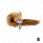 KINK - PLUG ANAL TALLA S 7 X 3 CM CON COLA SINTÉTICA 40 CM MARRÓN - Imagen 3