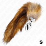 KINK - PLUG ANAL TALLA S 7 X 3 CM CON COLA SINTÉTICA 40 CM MARRÓN - Imagen 4