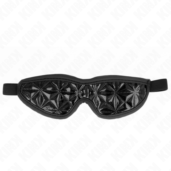 Imagen del artículo erótico KINK - VENDA CON PATRÓN DE DIAMANTES NEGRO 20.5 x 6 CM de KINK MASKED ALLURE en la sección BDSM & BONDAGE |Bondage|Antifaces de Millenial Sexshop.