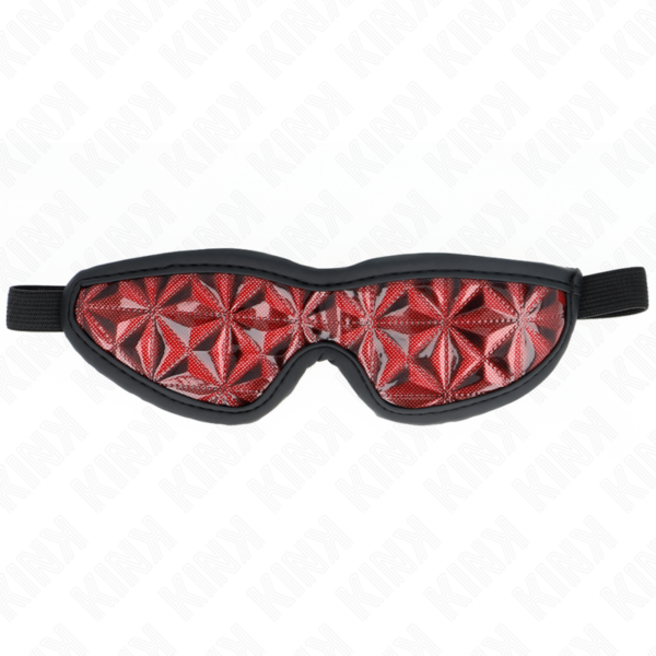 Imagen del artículo erótico KINK - VENDA CON PATRÓN DE DIAMANTES ROJO 20.5 x 6 CM de KINK MASKED ALLURE en la sección BDSM & BONDAGE |Bondage|Antifaces de Millenial Sexshop.