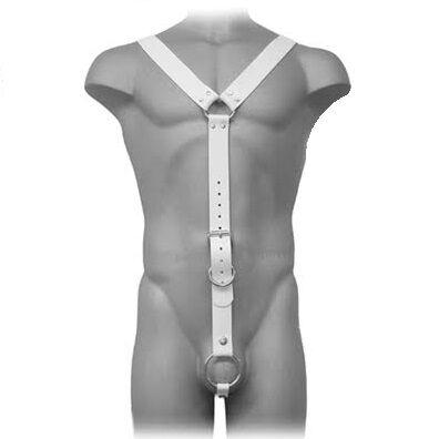 Imagen del artículo erótico LEATHER BODY - HARNESS MEN BLANCO de LEATHER BODY en la sección MODA & LENCERÍA|Lencería Hombre|Arneses Hombre de Millenial Sexshop.