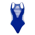 LEG AVENUE - BODY TANGA RACERBACK AZUL - Imagen 5