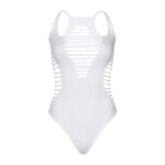 LEG AVENUE - BODY TANGA RACERBACK BLANCO - Imagen 5