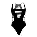 LEG AVENUE - BODY TANGA RACERBACK NEGRO - Imagen 5
