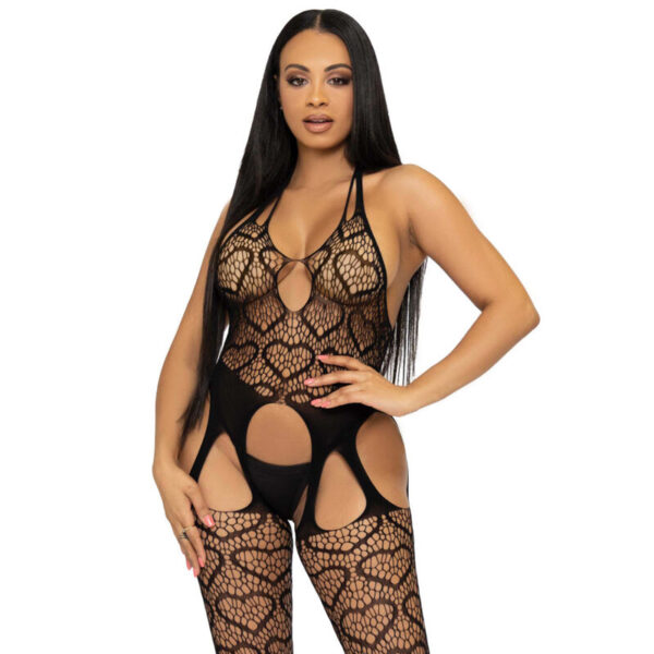 Imagen del artículo erótico LEG AVENUE - BODYSTOCKING DE RED CON TIRANTES TALLA ÚNICA - NEGRO de LEG AVENUE BODYSTOCKINGS en la sección MODA & LENCERÍA|Lencería Mujer|Lencería Picante|Bodystocking de Millenial Sexshop.