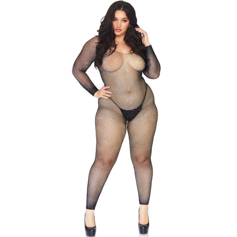 Imagen del artículo erótico LEG AVENUE - BODYSTOCKING EN RED CON BRILLANTE 1X-2X de LEG AVENUE BODYSTOCKINGS en la sección MODA & LENCERÍA|Lencería Mujer|Lencería Picante|Bodystocking de Millenial Sexshop.