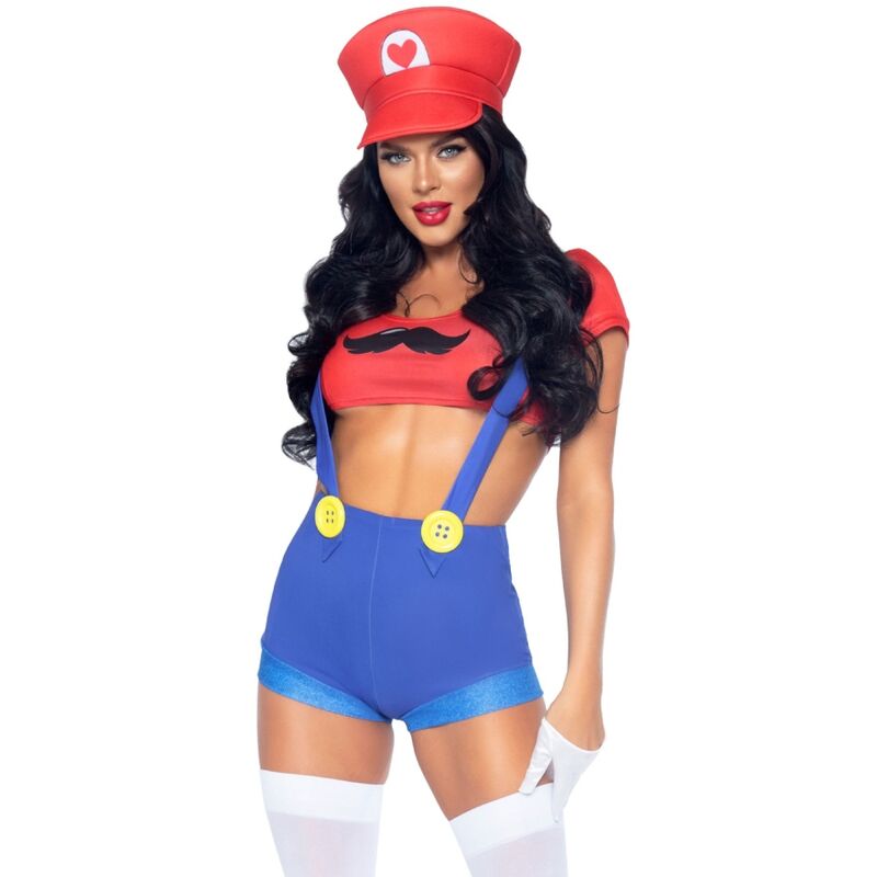 LEG AVENUE - DISFRAZ SEXY MARIO BROS ROJO/AZUL M-MillenialSexshop-LEG AVENUE COSTUMES Imagen del artículo erótico LEG AVENUE - DISFRAZ SEXY MARIO BROS ROJO/AZUL M de LEG AVENUE COSTUMES en la sección MODA & LENCERÍA|Lencería Mujer|Disfraces Mujer|Otros disfraces de Millenial Sexshop.