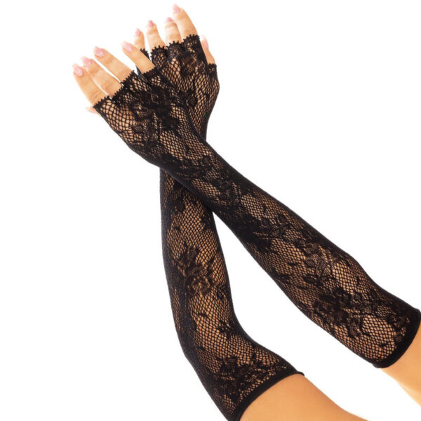 Imagen del artículo erótico LEG AVENUE - GUANTES SIN DEDOS RED FLORAL NEGRO de LEG AVENUE HOSIERY en la sección MODA & LENCERÍA|Lencería Mujer|Accesorios|Guantes para lencería de Millenial Sexshop.