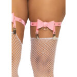 LEG AVENUE - LIGUERO ALTO DE CUERO VEGANO TALLA ÚNICA - ROSA - Imagen 3