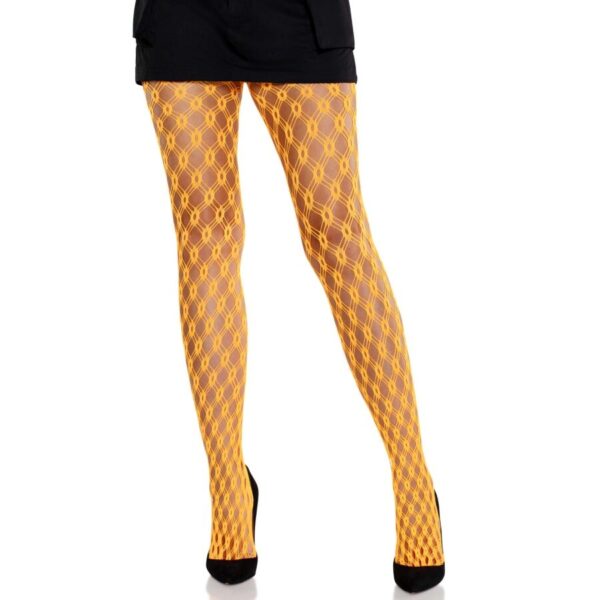 Imagen del artículo erótico LEG AVENUE - MALLAS DE ENCAJE CON OJALES NARANJA NEÓN de LEG AVENUE HOSIERY en la sección MODA & LENCERÍA|Lencería Mujer|Lencería Sexy|Medias de Millenial Sexshop.