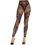 Imagen del artículo erótico LEG AVENUE - MALLAS SIN PIE DE ENCAJE Y TRANSPARENCIA NEGRO de LEG AVENUE HOSIERY en la sección MODA & LENCERÍA|Lencería Mujer|Lencería Sexy|Medias de Millenial Sexshop.