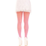 LEG AVENUE - MEDIAS CON ABERTURAS CORAZON & LAZOS ROSA - Imagen 2