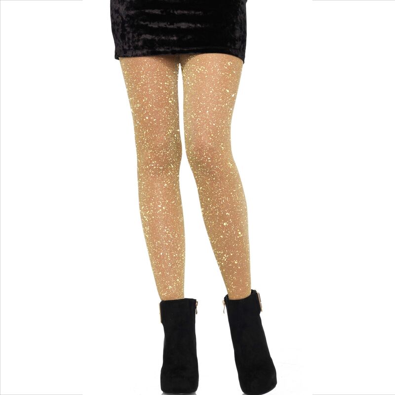 Imagen del artículo erótico LEG AVENUE - MEDIAS TRANSPARENTES DORADAS de LEG AVENUE HOSIERY en la sección MODA & LENCERÍA|Lencería Mujer|Lencería Sexy|Medias de Millenial Sexshop.