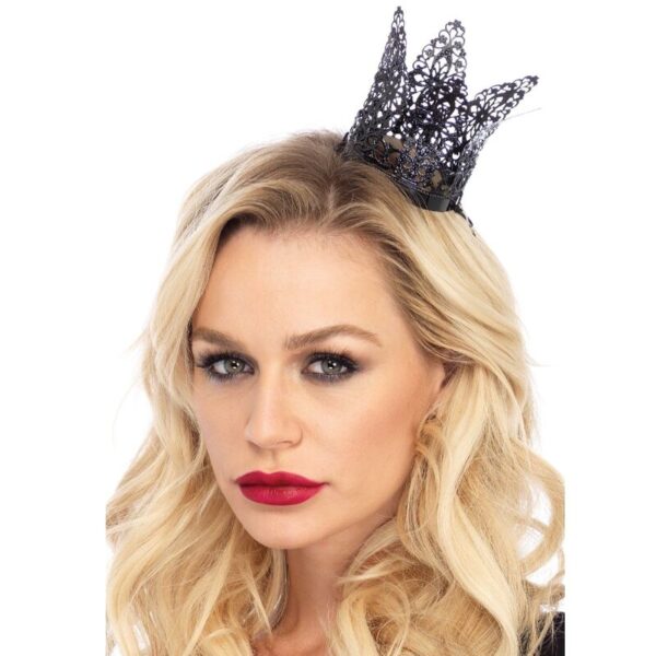 Imagen del artículo erótico LEG AVENUE - MINI CORONA DE FILIGRANA METAL NEGRO de LEG AVENUE ACCESSORIES en la sección MODA & LENCERÍA|Lencería Mujer|Accesorios de Millenial Sexshop.