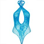 LEG AVENUE - TEDDY HALTER CON ENCAJE AZUL - Imagen 7