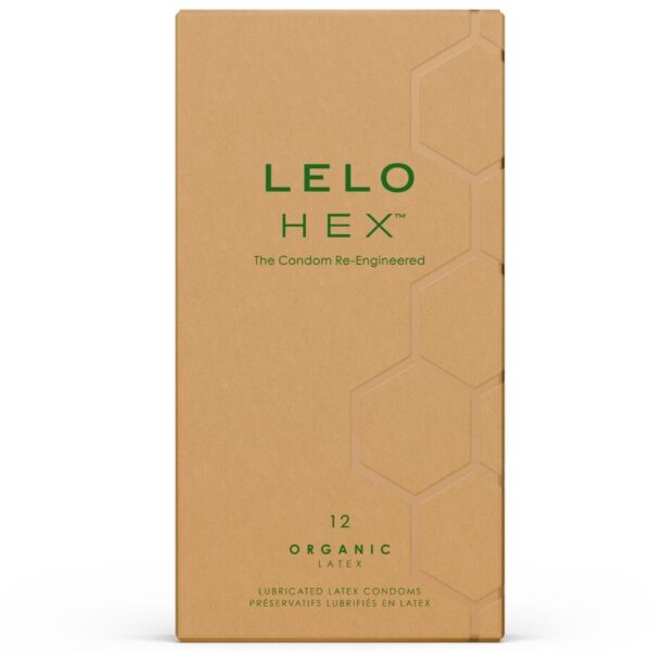 Imagen del artículo erótico LELO - HEX ORGANIC PRESERVATIVO CAJA 12 UDS de LELO en la sección PRESERVATIVOS |Todos los tamaños de cajas|Cajas de 4 a 24 de Millenial Sexshop.