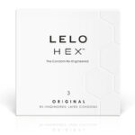 Imagen del artículo erótico LELO - HEX PRESERVATIVO CAJA 3 UDS de LELO en la sección PRESERVATIVOS |Puntos y Estrías de Millenial Sexshop.