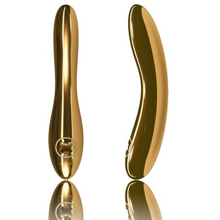 Imagen del artículo erótico LELO - INEZ VIBRADOR GOLD ORO 24 KILATES de LELO en la sección JUGUETES BIENESTAR |Juguetes para Mujeres|Estimuladores|Para Clítoris de Millenial Sexshop.