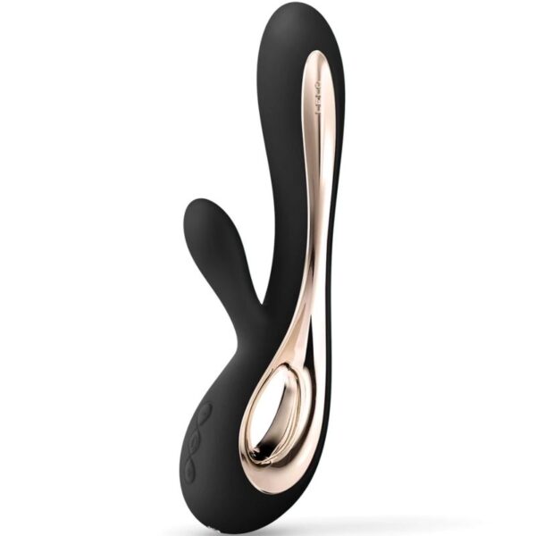 Imagen del artículo erótico LELO - SORAYA 2 NEGRO VIBRADOR RABBIT de LELO en la sección JUGUETES BIENESTAR |Juguetes para Mujeres|Estimuladores|Para Clítoris de Millenial Sexshop.