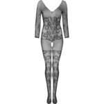 LIVCO CORSETTI FASHION - CELDON BODYSTOCKING CROTCHLESS NEGRO TALLA ÚNICA - Imagen 4
