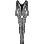 LIVCO CORSETTI FASHION - CORDILL LC 17357 BODYSTOCKING CROTCHLESS NEGRO TALLA ÚNICA - Imagen 3