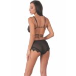 LIVCO CORSETTI FASHION - DREZNA LC 90733 SUJETADOR + PANTY NEGRO S/M - Imagen 2