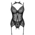 LIVCO CORSETTI FASHION - GIELLANDRA FOR THE SENSES COLLECTION CORSET + PANTY NEGRO S/M - Imagen 3