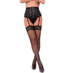 Imagen del artículo erótico LIVCO CORSETTI FASHION - JELLY LC 90673 LIGUERO + MEDIAS NEGRO S/M de LIVCO CORSETTI SETS en la sección MODA & LENCERÍA|Lencería Mujer|Lencería Picante|Conjunto de lencería sexy de Millenial Sexshop.