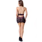 LIVCO CORSETTI FASHION - LEISA LC 20201 CAMISETA + TANGA CON ENCAJE NEGRO L/XL - Imagen 2