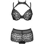 LIVCO CORSETTI FASHION - LINERA FOR THE SENSES COLLECTION SUJETADOR + PANTY NEGRO S/M - Imagen 3