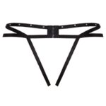 LIVCO CORSETTI FASHION - NOMADE TANGA CROTCHLESS NEGRO L/XL - Imagen 4