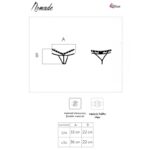 LIVCO CORSETTI FASHION - NOMADE TANGA CROTCHLESS NEGRO L/XL - Imagen 7