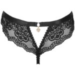 LIVCO CORSETTI FASHION - OKSURIN PANTY CROTCHLESS NEGRO S/M - Imagen 4