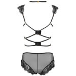 LIVCO CORSETTI FASHION - PALMENOM LC 90614 SUJETADOR + PANTY NEGRO S/M - Imagen 4