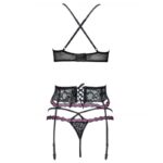 LIVCO CORSETTI FASHION - SNEHANA LC 90443 SUJETADOR + LIGUERO + PANTY NEGRO S/M - Imagen 4