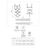 LIVCO CORSETTI FASHION - THIARA LC 20213 SET BODY + MEDIAS NEGRO S/M - Imagen 8