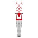 LIVCO CORSETTI FASHION - THIARA LC 20213 SET BODY + MEDIAS ROJA L/XL - Imagen 6