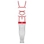 LIVCO CORSETTI FASHION - THIARA LC 20213 SET BODY + MEDIAS ROJA L/XL - Imagen 7