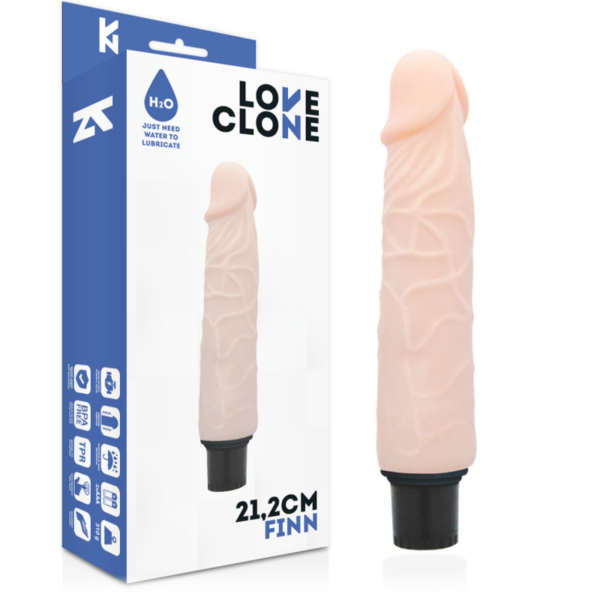 Imagen del artículo erótico LOVECLONE - FINN VIBRADOR REALÍSTICO SELF LUBRICATION 21.2 CM -O- 3.8 CM de LOVECLONE en la sección JUGUETES BIENESTAR |Vibradores|Vibradores Realisticos de Millenial Sexshop.