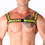 Imagen del artículo erótico MACHO - ARNÉS DOBLE AMARILLO de MACHO UNDERWEAR en la sección MODA & LENCERÍA|Lencería Hombre|Arneses Hombre de Millenial Sexshop.
