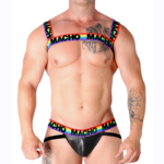 Imagen del artículo erótico MACHO - ARNÉS DOBLE PRIDE LIMITED de MACHO UNDERWEAR en la sección MODA & LENCERÍA|Lencería Hombre|Arneses Hombre de Millenial Sexshop.