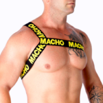 MACHO - ARNÉS ROMANO AMARILLO S/M - Imagen 2